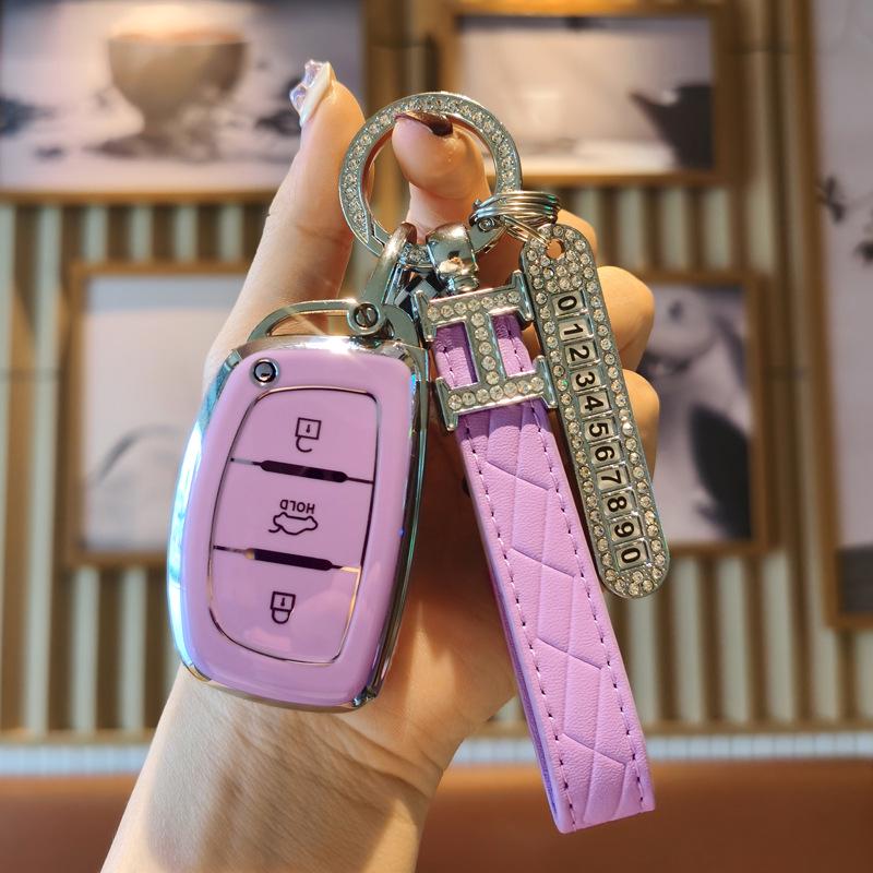 Modern Key Bag Compatible with Mingtu ix35, ix25, Langdong, Lingdong, Tucson, Sonata 9, Rena - Car Cover Buckle