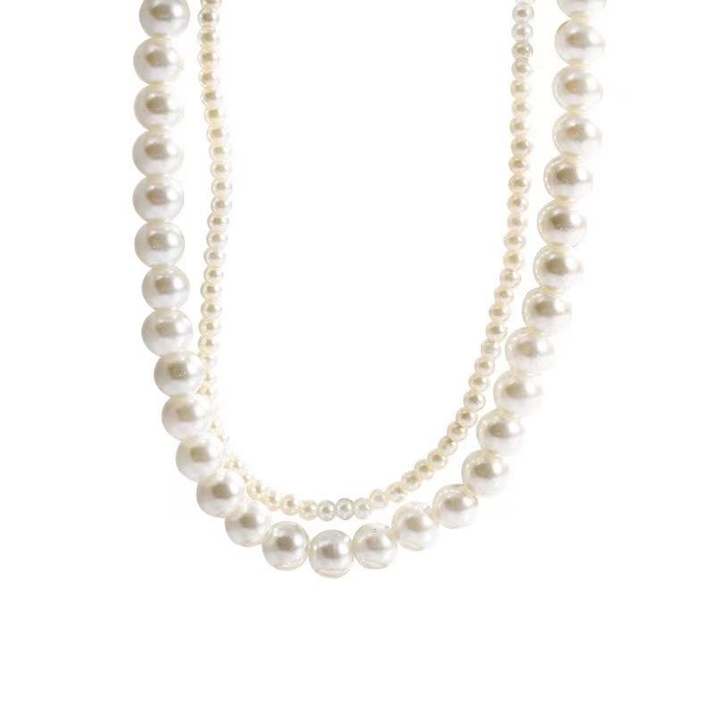 Women's Fashion Versatile Temperament Sweater Layered Retro Double-layer Winding Necklace