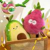 Adorable Original Creative Flip Plush Toy Dragon Fruit Dinosaur Doll Birthday Gift