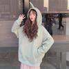 Women Warm Soft Hoodies Padded Hooded Sweater Women's Fall and Winter Retro Simple Literary Student Tops