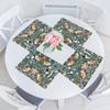 VIKAMA William Morris 'Strawberry Thief' Placemats Set of 4 Heat Resistant Washable Table Mats for Kitchen Dining Home Art Decor