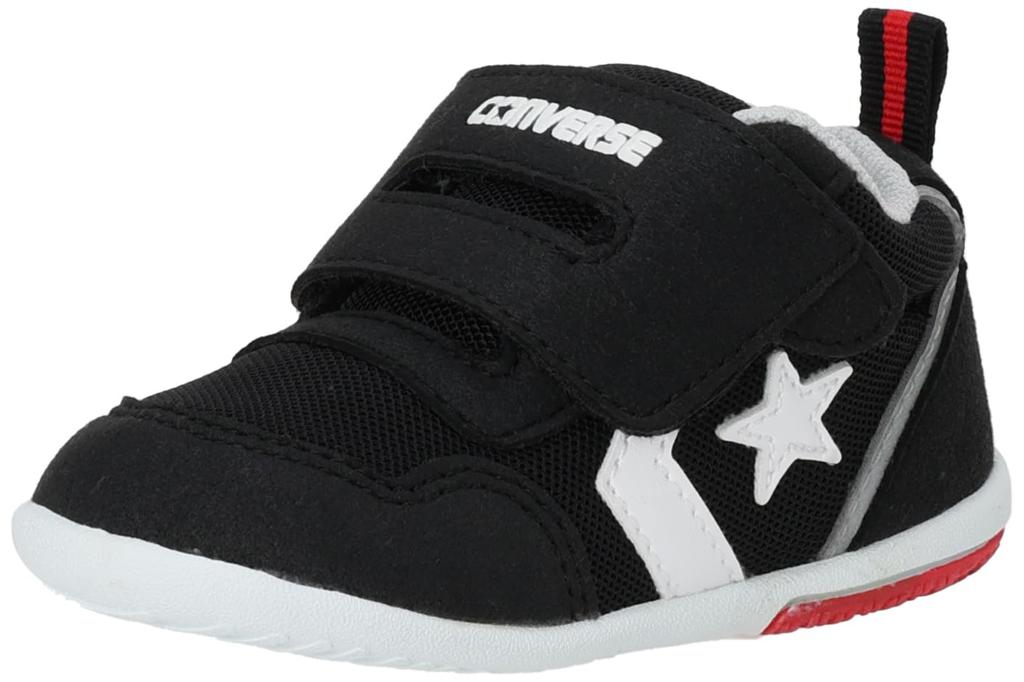 Converse Mini RS 2 Baby Shoes, Black/Red, 11.5 cm