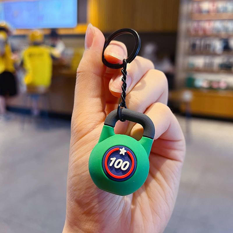 Portachiavi Manubrio Portachiavi Manubrio in Silicone Regali per Palestra Per Amanti della Palestra Regalo per Personal Trainer Ciondolo per Zaino Chiave Auto