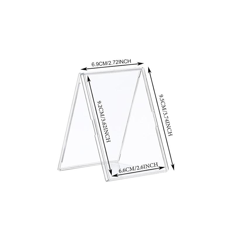 4~12pcs Card Display Holder Protection Cover Cards Storage Supplies Acrylic Transparent MIni Photo Frame Home Decoration TMZ