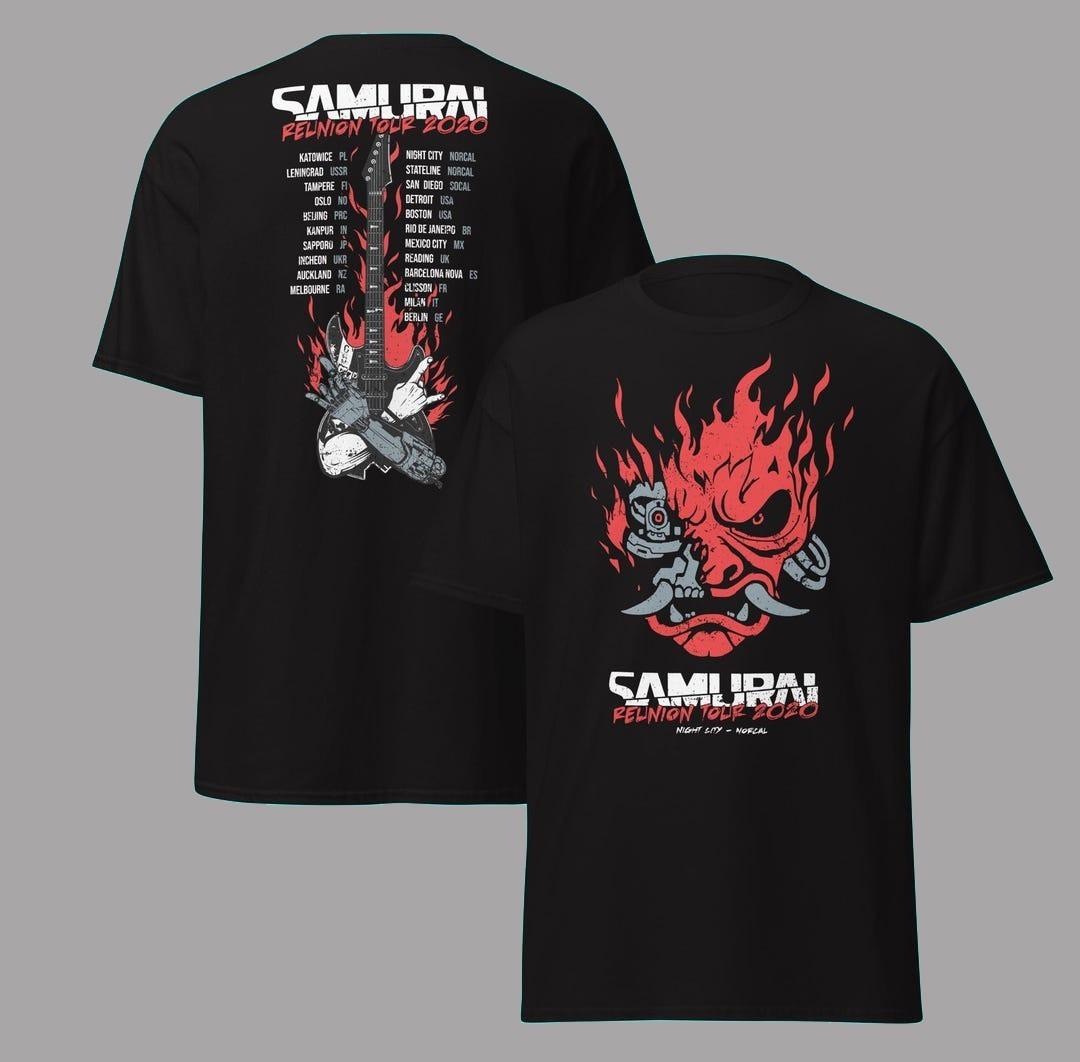 HOT!!! Samurai Reunion Tour Shirt 2020 S
