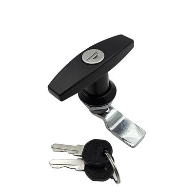 Truck T-handle Lock with Keys Trailer Latch Camper RV Door Replacement Driving Security Electrical Controller Cabinet