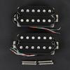 FLEOR High Output Alnico 5 Gitarren-Pickups, Double Coil Humbucker Pickups, Hals- und Steg-Set, Schwarz