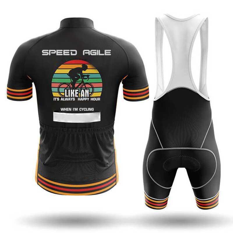 Men's and Women's Moisture-absorbing, Breathable and Sweaty, Short-sleeved Strap Set, Cycling Suit 2026 Summer Breathable Cycling Suit Set