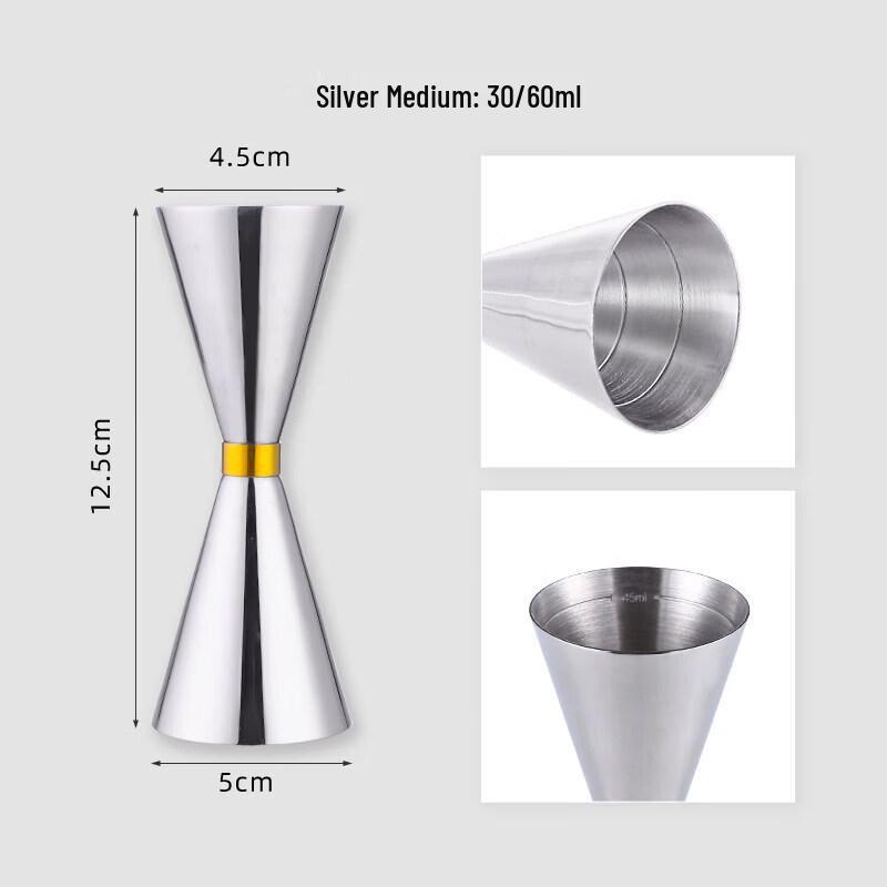 ZISIZ Stainless Steel Cocktail Jigger
