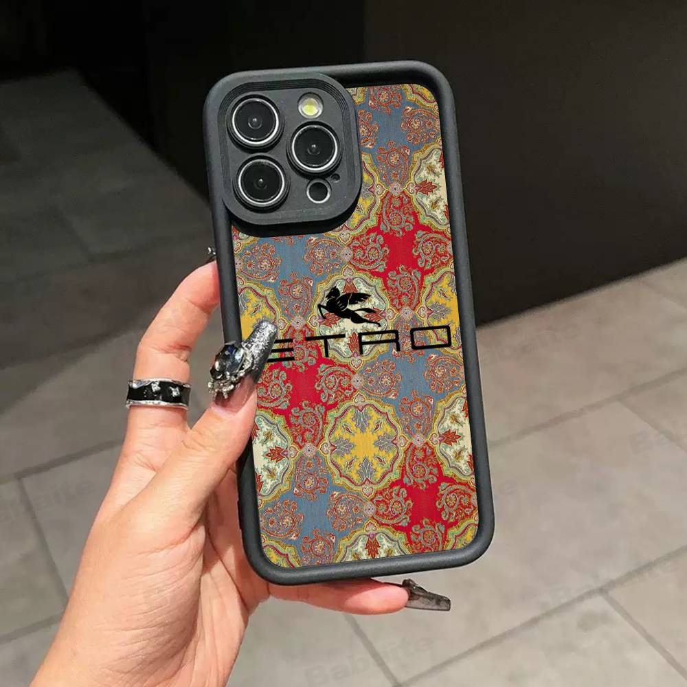 

Fashion And Luxury E-Etro Silicone Soft Phone Case For IPhone 17 16 14 13 12 11 15 Pro Max Plus Air Cover iPhone 13pro max