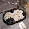 New Xiaoxiangfeng Diatom Mud Bathroom Absorbent Floor Mat Household Bathroom Door Non-Slip Quick-Drying Bathroom Floor Mat