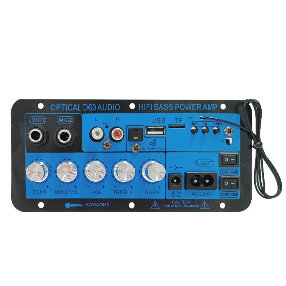 Dual Microphone Bluetooth Amplifier Multi-functional Stereo Amplifier Board Subwoofer Amplifier