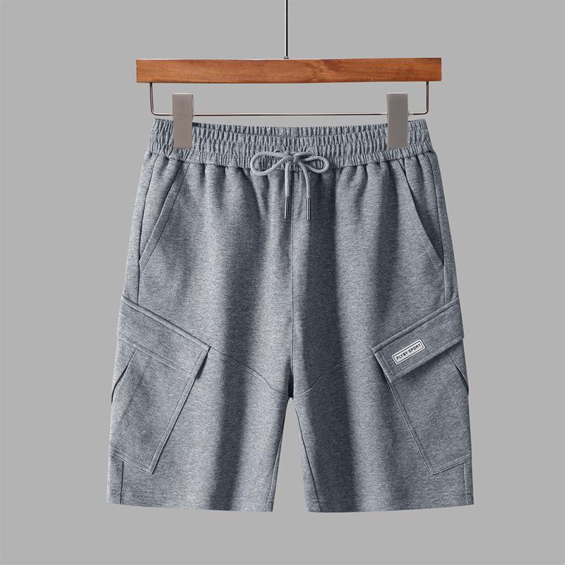 

2024 Мужские повседневные молодежные шорты до колена: Летние брюки и весенняя спортивная одежда XL хизер серый