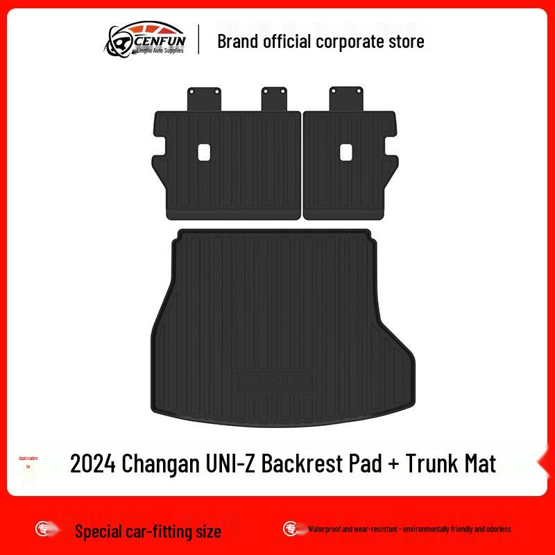 TPE Odorless Floor Mats & Trunk Liner for 2024 Changan UNI-Z - Eco-Friendly & Wear-Resistant.