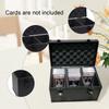 Card Storage Box Deck Organizer Keeper Efficient Organization Protector Aluminum Alloy Card Case Holder for Rating Cards