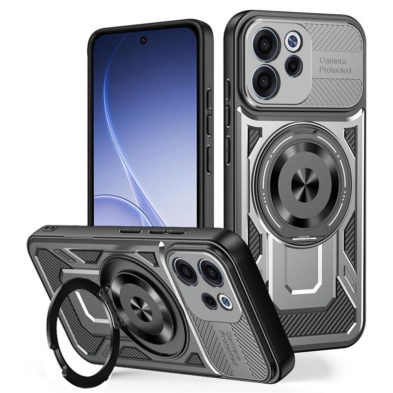 Applicable to OPPO Reno15Pro excellent armor magnetic mobile phone case Realme15Pro bracket anti-drop protective case G04