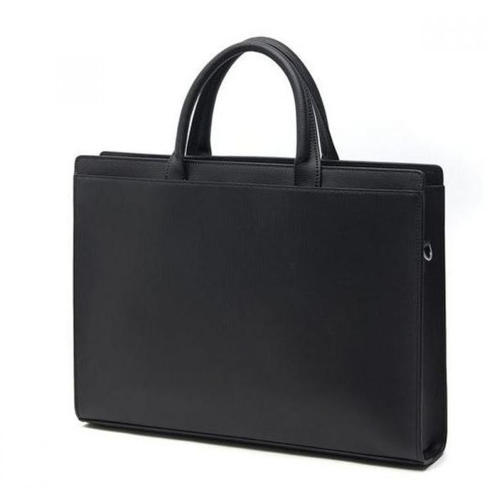 Daks Black Leather Simple Document Bag Dbba2f333bk
