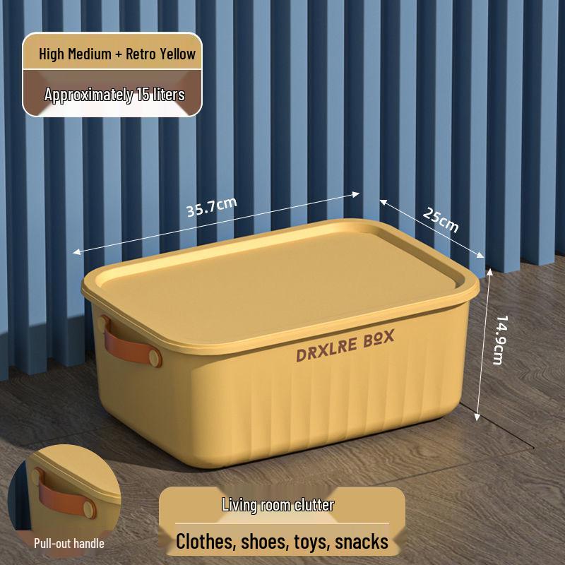 Velký domácí úložný box na hračky a oblečení s víkem