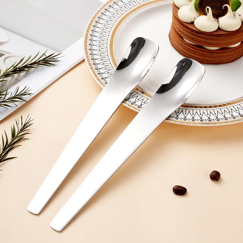 Wutuo 304 Stainless Steel Long Handle Dessert Spoons (Set of 3)