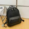 Backpack Women's New Korean Version Fashionable and Versatile Large-capacity Backpack Simple Travel Leisure Soft Leather Bag
