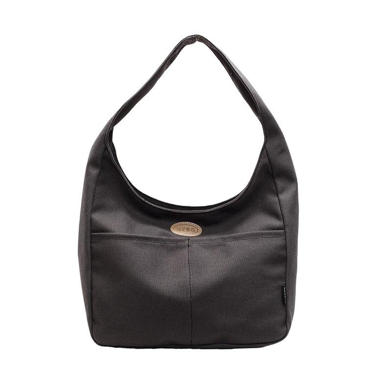 

New shoulder women s bag solid color simple large capacity bag trendy fashion work commuter handbag One size