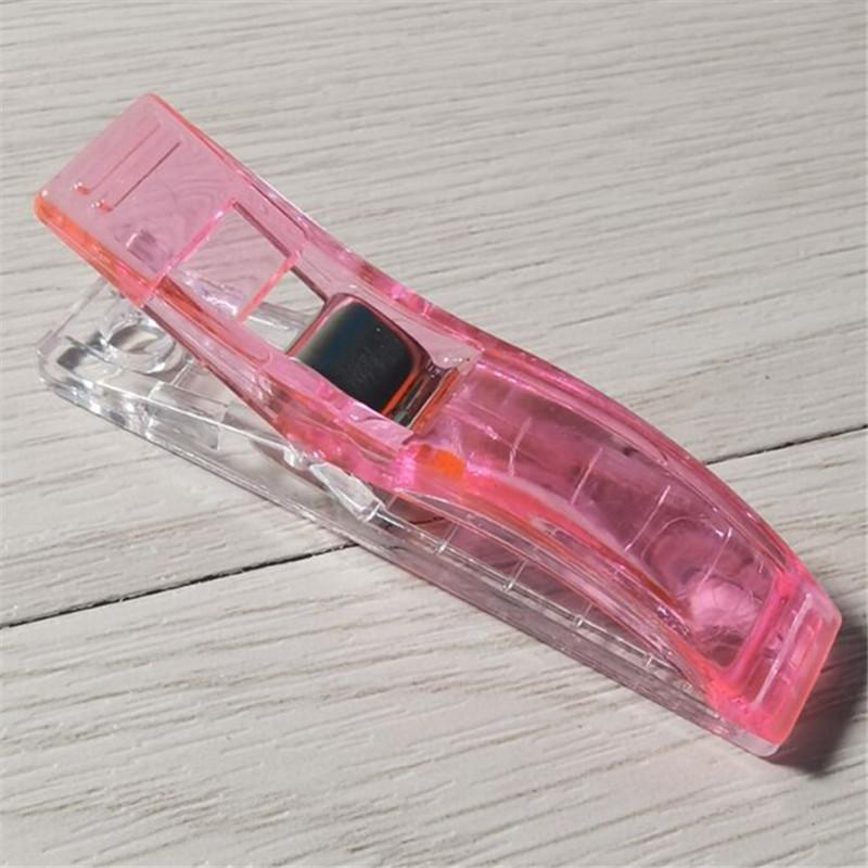 10pcs Colorful Sewing Craft Quilt Binding Plastic Clip Fabric Clamps for Patchwork Sewing Hemming DIY Crafts Tools