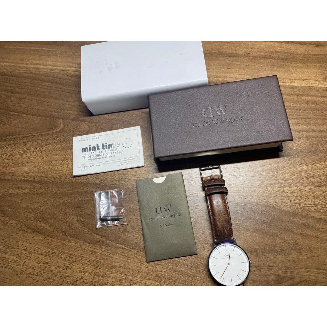 Used Popular Daniel Wellington DW leather belt watch
