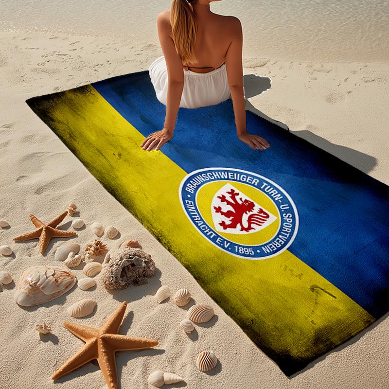 1PC Braunschweig Fc Crest Design Beach Towel - Soft, Absorbent Microfiber, Lightweight, Ideal for The Beach, Parties, Travel, Camping fan gifts