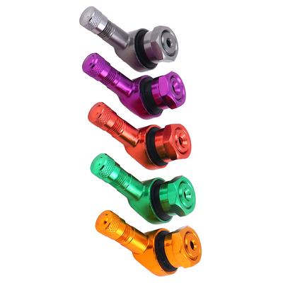 2 X CNC Motosiklet 90 Derece Açılı Tekerlek Lastik Sibop Tubeless Valf Alüminyum