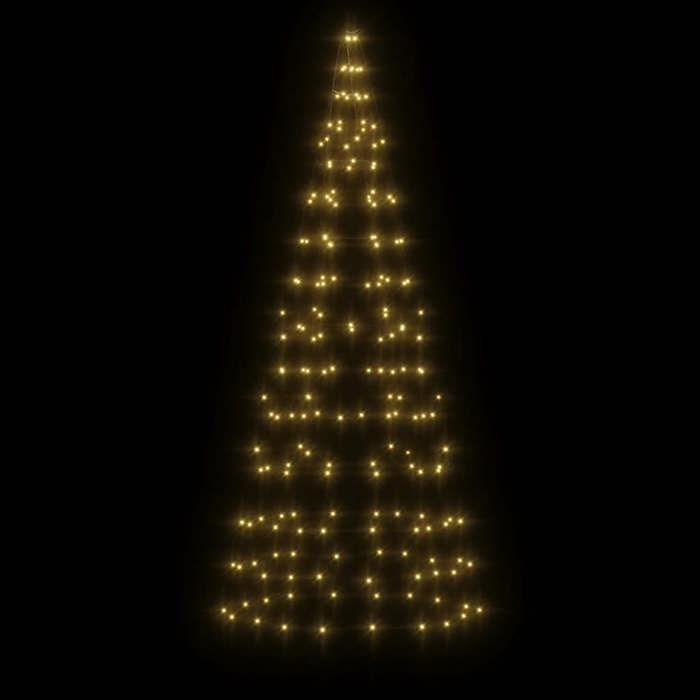 VidaXL LED Christmas Tree On Flagpole 200 LEDs White 180 Cm, Christmas Decoration, LED Light, Christmas Light 358108