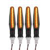 4PCS Motorcycle Turn Signal Lights 12V LED Moto Flashing Indicator Rear Lights Lamp Waterproof Motorcycle Signal Lamp Universal