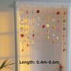 9pcs Hanging Artificial Flower Curtain Colorful Flowers Room Decorative Curtain  Bedroom Decoration