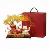 Wealth Tree Ornament with Auspicious Cat Traditional Maneki-Neko Display Festive