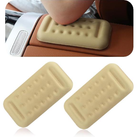 2 Car armrest elbow pad,Comfortable car armrest pad with memory foam cushion for arm support,Universal car door armrest pad, car interior бежевый