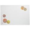 Wakaizumi Lacquerware High-Quality Paper Mats, 13-inch Long Table Mats, Auspicious Crest Series, Temari Design, 100 Sheets, B-26-32