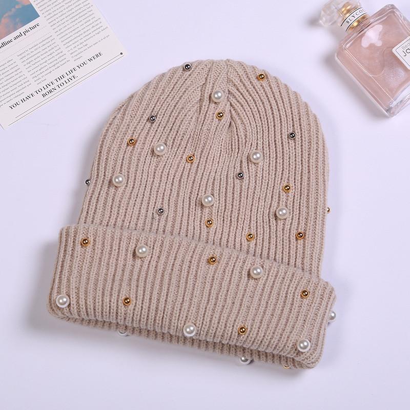 Knit Hat For Women Winter Pure Acrylic No Brim Beanie With Warmth And Sun Protection