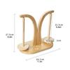 Wooden Yarn Holder Spinnings Knitting Tools Crochet Yarn Holder Rotating Magnetic Thread Spool Wool Ball Winder Rotation Spinner