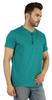 Inkmeso Solides Henley-T-Shirt für Herren Baumwolle Kurzarm T-Shirts Tasche
