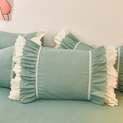 Winter Double-layer Lace Pillowcase Set 48X74 Pillow Core Cover, Warm Carved Velvet Pillowcase Cover