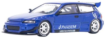 POP RACE PANDEM CIVIC EG6 METALLICBLAU Fertigprodukt 1/64 v1.5
