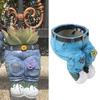 Pants Flower Pot Fashionable Resin Planter, Stylish Gift for Home, Garden, Yard, Lawn,  ,   with Balcony Garden Decoration