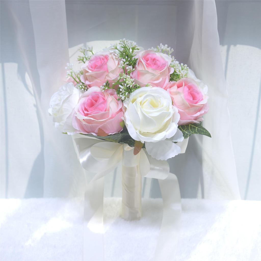 European Bridal Bouquet: Artificial Wedding Flowers for Photography & Home Decor
