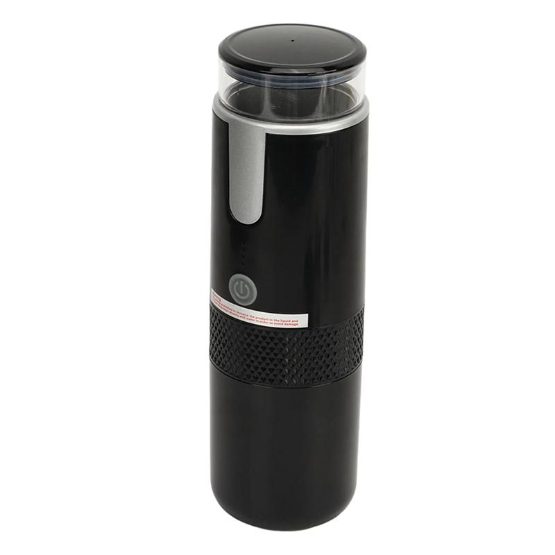 WORTHOWN-Coffeemaker Type C Rechargeable Portable Coffee Maker 2 In 1 Design 1200Mah Battery One Button For Hiking