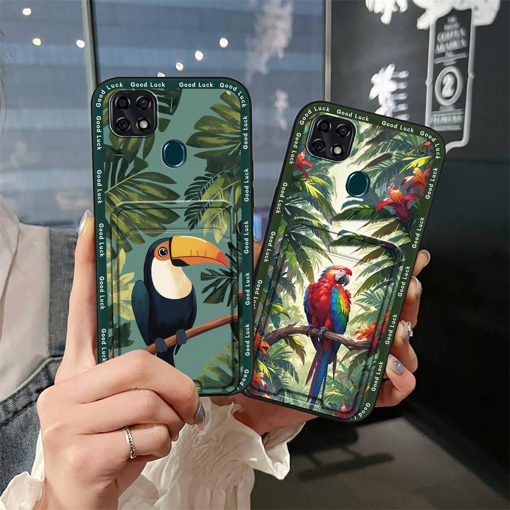 Soft Case Silicone Phone Case For ZTE Blade 20 Cute Card Bag Anti-dust Durable Graffiti Protective Fashion Design TPU