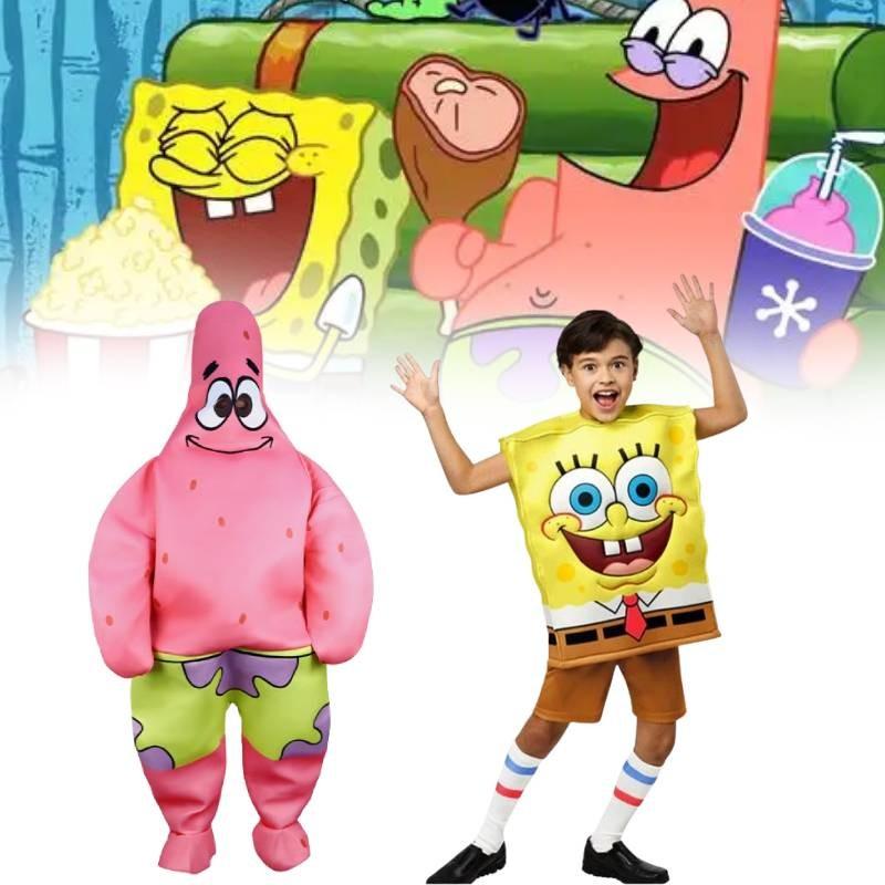 Spongebob Patrick Squarepants Star Cosplay Adult Kids Costume Party Halloween