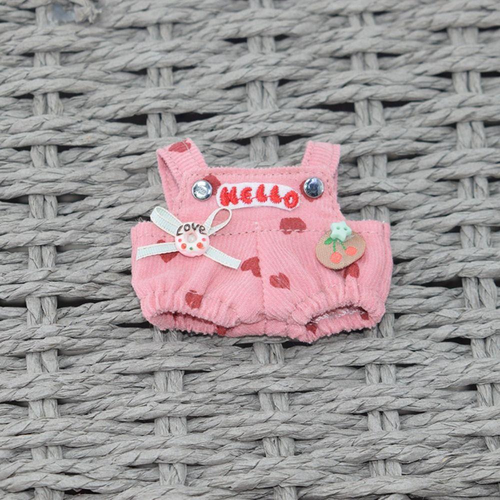 

DIY Dress Up 10cm Cotton Doll s Clothes Rabbit Cotton Doll Outfit Playing House розовый