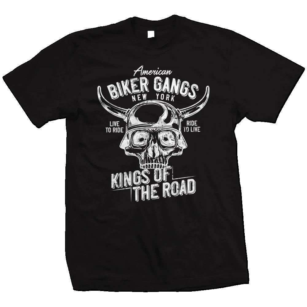 T-shirt Coton Homme Biker Moto Grande Taille Imprimé Cool Mode Streetwear Classique Grande Taille Tee Nouvelle Arrivée Top Moto