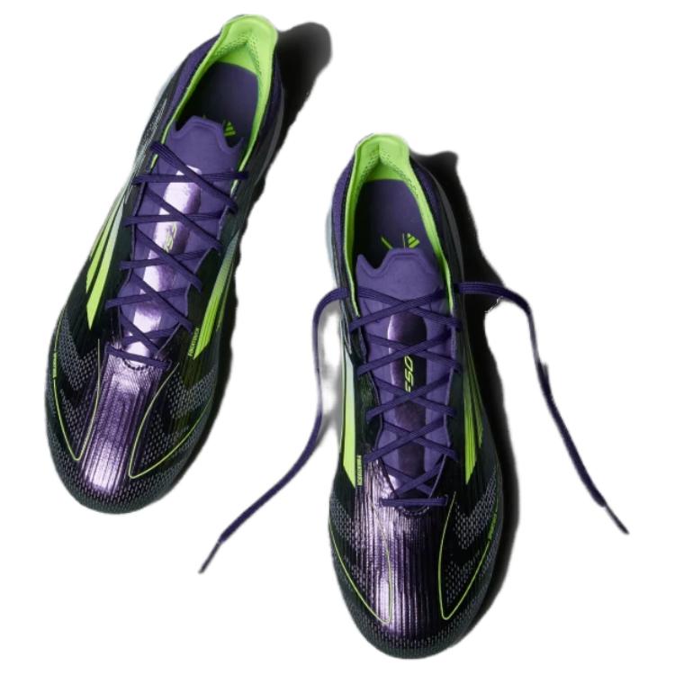 adidas F50 Elite FG Fast Reborn Pack Unisex-Sneaker Lila Wolken-Weiß Lucid-Zitrone IF4257