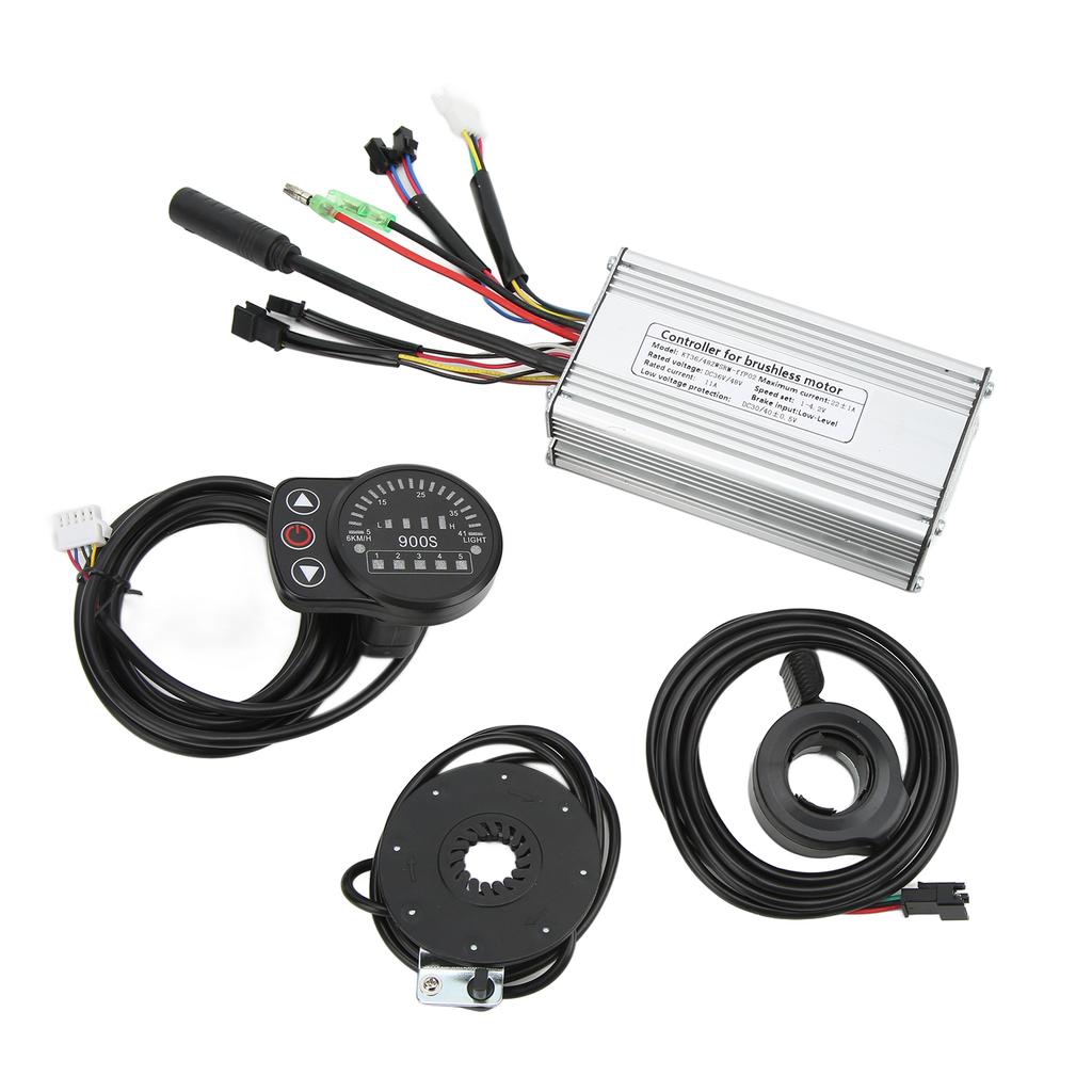Controlador de Bicicleta Elétrica Sistema de Controle de Onda Quadrada 22A Kit para Motor 500W LED900S