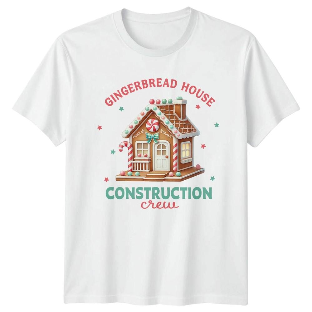 Gingerbread House Construction Crew Christmas Holiday Unisexs TShirt Unisexs Tee S